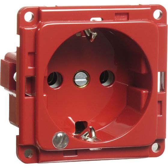 Peha - Schalter-/Steckdosenkombination Steckdose SCHUKO D6511.36 ME LED/4 SI EB,erh.Berühr,LED,rt