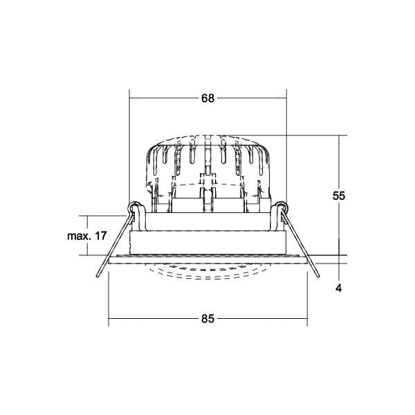 Brumberg Leuchten - Downlight/Strahler/Flutlicht LED-Einbaustrahler 230V 38484153