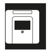 Jung - Einsatz/Abdeckung für Kommunikationstechnik Abdeckung Schriftfeld aws CD 569 TNA WW für TAE-Dose