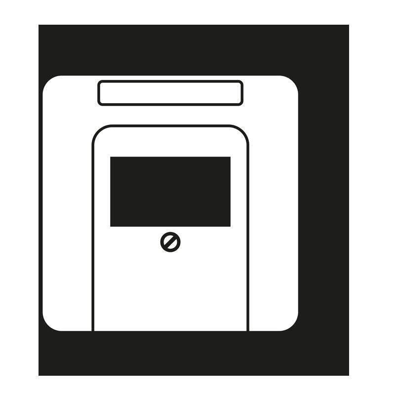 Jung - Einsatz/Abdeckung für Kommunikationstechnik Abdeckung Schriftfeld aws CD 569 TNA WW für TAE-Dose