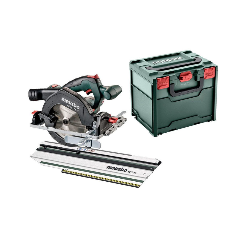 Metabowerke - Handkreissäge (Akku) Set Akku-Handkreissäge Set KS 18LTX57+KFS44