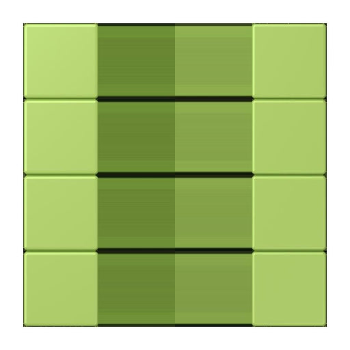 Jung - Abdeckung/Bedienelement für Installationsschalterprogramme Tastensatz 4fach LC 504 TSA 221 vert clair