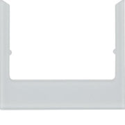 Berker - Dekorelement für Abdeckungen Rahmen eckig alu Glas 13196414