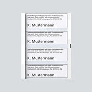 Siedle&Söhne - Zubehör/Ersatzteile für Türkommunikation Namensschild ws-hgl 200029960-00 f. TM612-4/BTM650-04 − 1 Stück