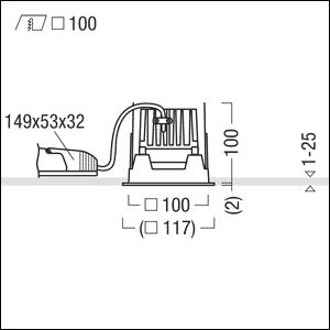 Zumtobel Group - Downlight/Strahler/Flutlicht LED-Downlight PANOS INF #60816819 3000K
