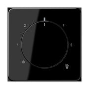Jung - Abdeckung/Bedienelement für Installationsschalterprogramme Abdeckung CD 1749 BF SW für Raumtemp.Regler − 1 Stück