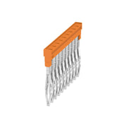 Weidmüller - Querverbinder/Brücker für Reihenklemme Querverbinder ZQV 1.5N/10 10-polig, orange − 20 Stück