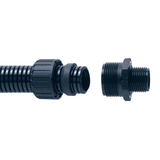 ABB Stotz S&J T&B - Kunststoff-Wellschlauch-Verschraubung Verschraubung gerade ASF16/M20/A/BL M20 Polyamid − 10 Stück