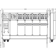 Hensel - Verteilerschrank für Energieversorgung Ladeverteiler Mi EV 44kW 12001 b. z. 12 Doppelladep