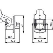 Telegärtner - Einsatz/Abdeckung für Kommunikationstechnik STX V5 Flansch 100022894 Metall