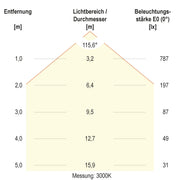 EVN Lichttechnik - Decken-/Wandleuchte LED-Anbauleuchte DDT400925 CCT Switch