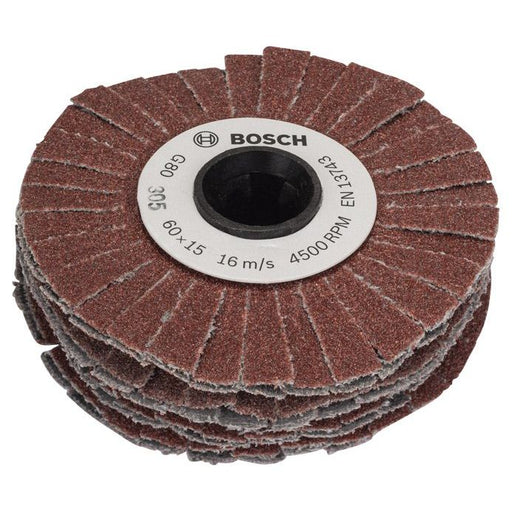 Bosch - Systemzubehör für Schleifen/Polieren (Akku/elektrisch/Druckluft) Schleifwalze (flexibel), 1600A00154 15 mm, K 80
