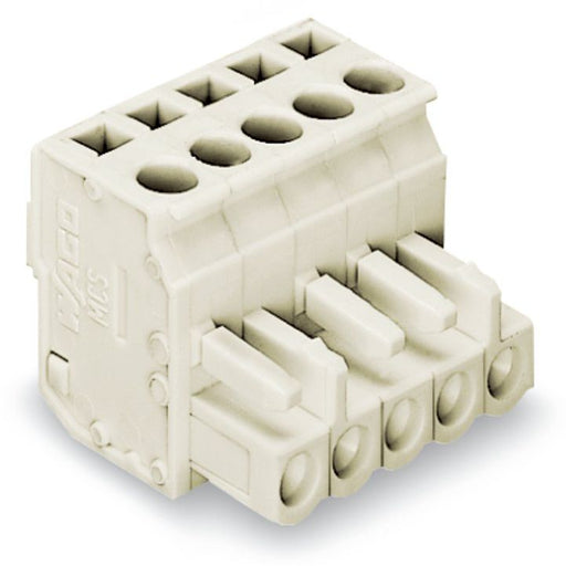 WAGO - Kabelsteckverbinder für Leiterplattensteckverbinder 1-Leiter Federleiste 722-215/026-000 CAGECLAMP 2,5mm²,lgr − 25 Stück