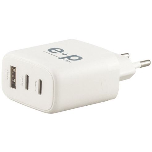 E+P Elektrik - Universal-Ladegerät USB-Schnell-Ladegerät AC 213 3 Ports,GaN