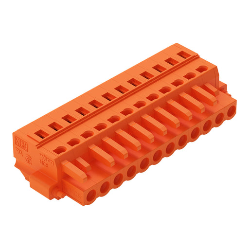 WAGO - Kabelsteckverbinder für Leiterplattensteckverbinder 1-Leiter-Federleiste 231-312/107-000 CAGECLAMP,2,5mm²,or − 25 Stück