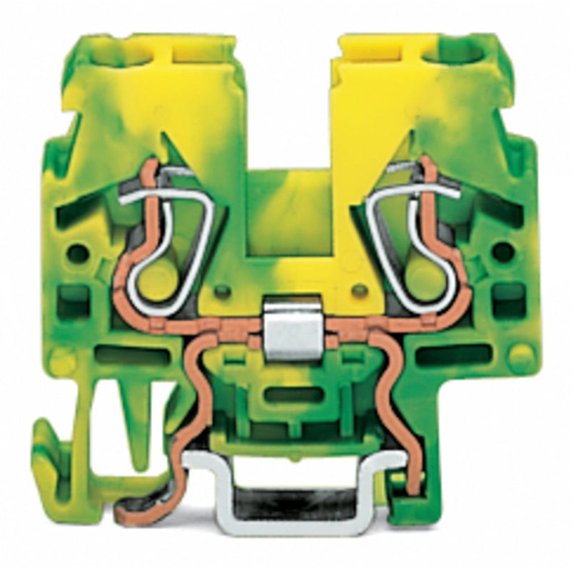 WAGO - Schutzleiter-Reihenklemme Schutzleiterklemme 870-917 0,08-2,5/4qmm gn/ge