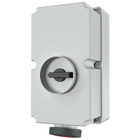 Mennekes - CEE-Steckdose abschaltbar, abgesichert (IEC 60309) Wanddose DUO 5691AB 125A4p6H400V, IP67