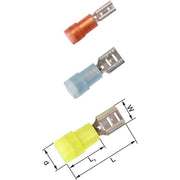 Elpress - Rund-/Flachsteckverbindung Isolierte Verbinder KA4607FLS-PB − 100 Stück