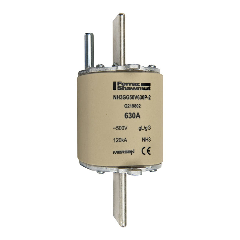 Mersen - Messersicherung NH-Sicherungseinsatz SF FUS GI NH1 C/P 630A Gr.3 gG 630A/690V SB − 3 Stück