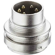 Lumberg Connect - Rundsteckverbinder, Einbau (ohne Leitung) Einbaustecker f.Frontmont. SFV60 6pol