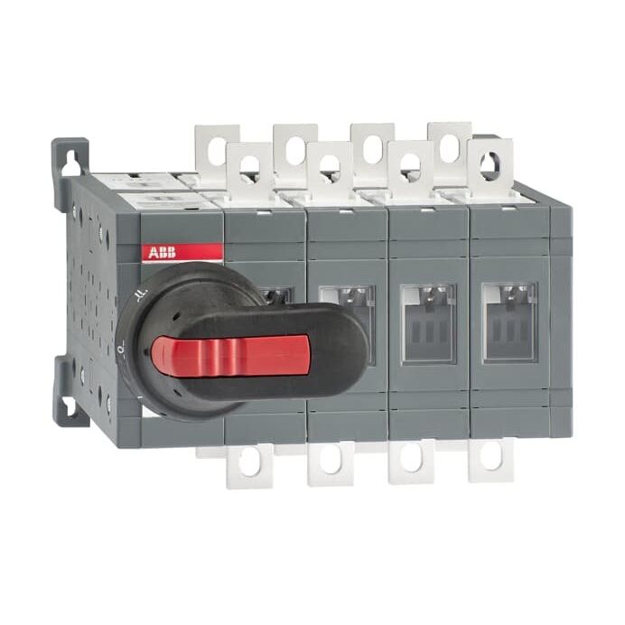 ABB Stotz S&J - Lasttrennschalter Lastumschalter OT250E04CFP 0A m. Griff u. Welle
