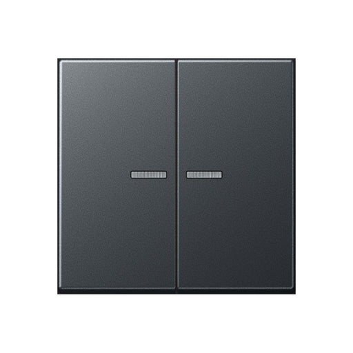 Jung - Bedienelement intelligent Taster 2fach BT A 17102 BF ANM JUNG HOME