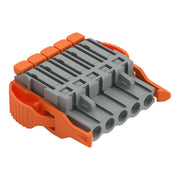 WAGO - Kabelsteckverbinder für Leiterplattensteckverbinder 1-LeiterFederleiste Hebel 2231-1105/038-000 Push-in CAGECLAMP,gr − 50 Stück