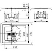 Telegärtner - Kommunikationsanschlussdose Kupfer UMJ45 8/8 Up Cat.5e 100022948 alpinweiss − 5 Stück