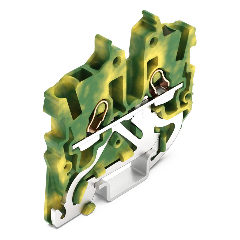 WAGO - Schutzleiter-Reihenklemme Mini-Schutzleiter 2050-1207 1 qmm, gn-ge − 100 Stück