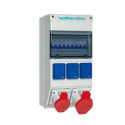 Walther Werke - CEE-Steckdosen-Kombination (IEC 60309) Steckdosenkombination 6983001 370x183x152mm
