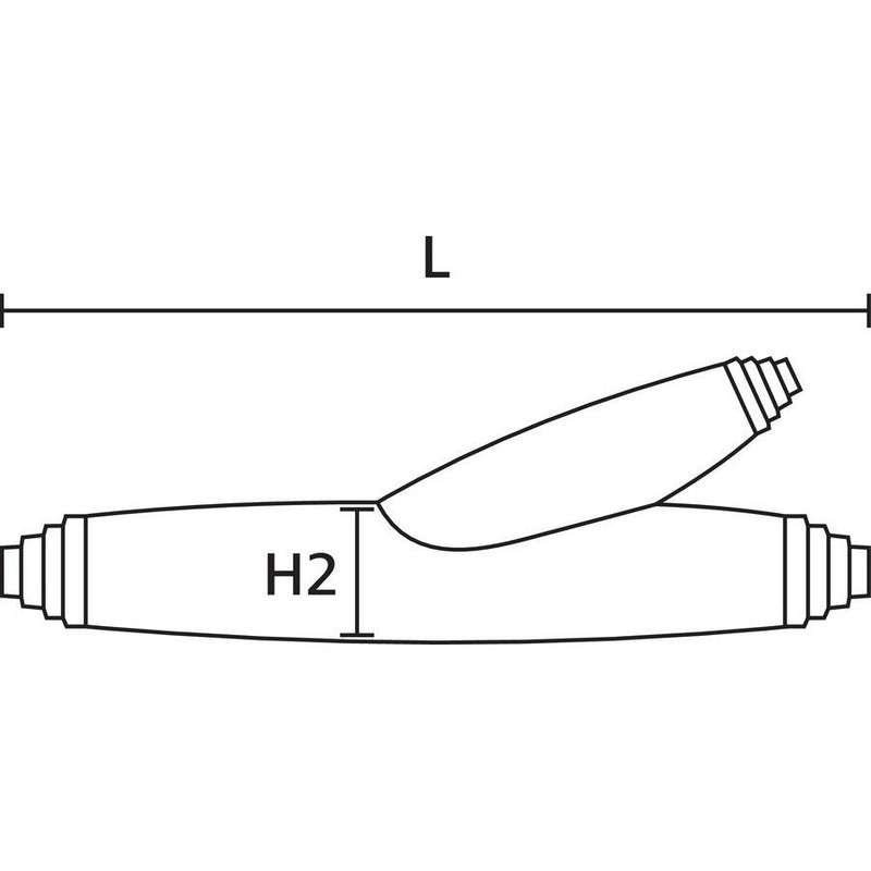 HellermannTyton - Verbindungs- und Abzweigmuffe (-garnitur) Abzweigmuffe Y-1 PUR33-GN-SF 5x10_5x6 Gießharz