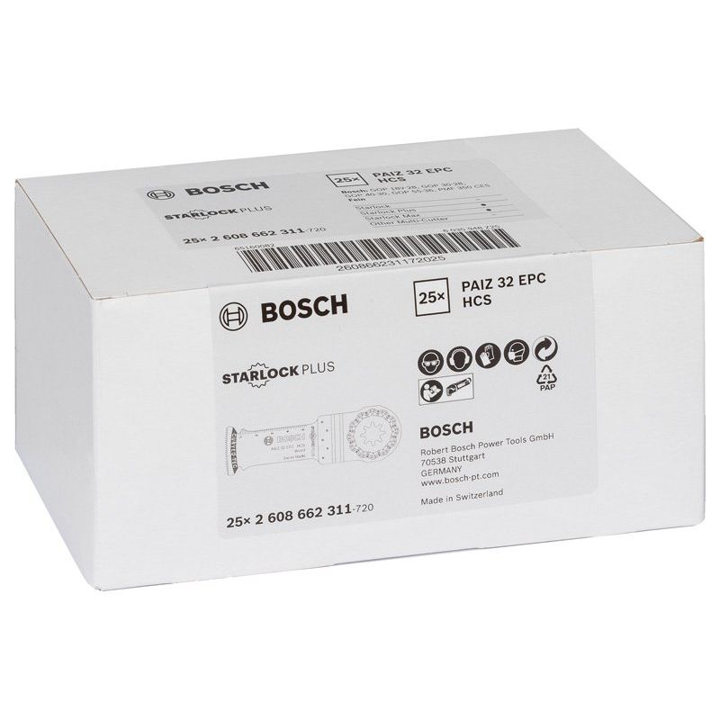 Bosch - Blatt für Oszillierer HCS Tauchsägeblatt PAIZ 32 2608662311 EPC Wood, 60 x 32 mm