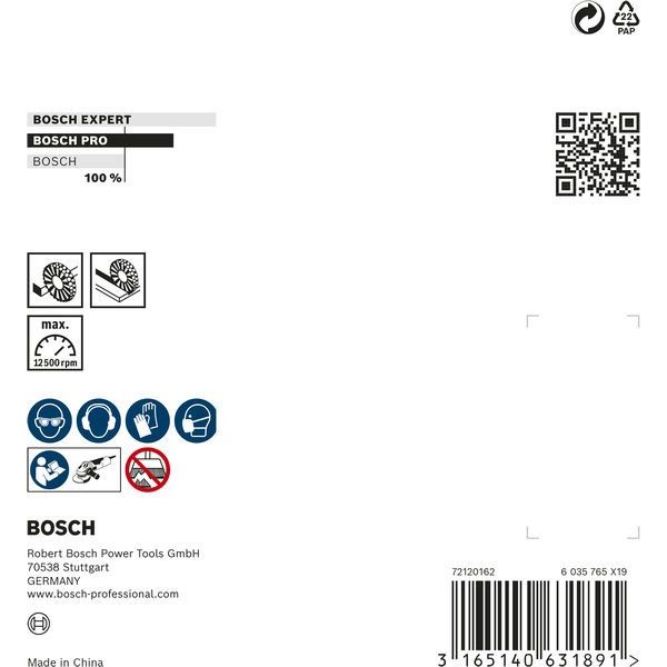 Bosch - Rotierende Drahtbürste PRO Stainless Steel heavy 2608622109 Kegelbürste 115 x