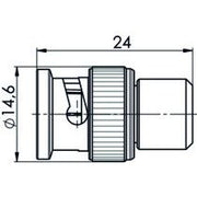 Telegärtner - Abschlusswiderstand BNC-Abschlußwiderstand (M) 100023617 50Ohm, 1W, 2.5GHz