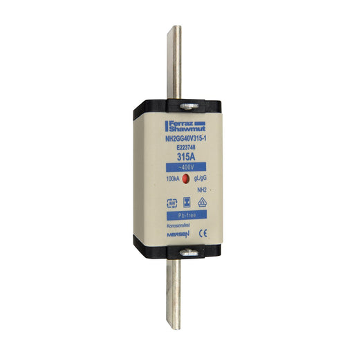 Mersen - Messersicherung Sicherungseinsatz NH gG NH2GG40V315-1 Gr.2 315A SGL KM − 3 Stück