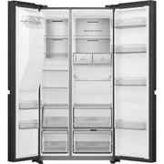 Hisense - Kühl-/Gefrierkombination Kühl/Gefrierkombi SbS RS818N4TFC black steel look