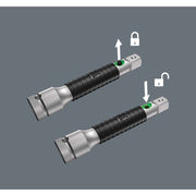 Wera - Verlängerung für Steckschlüssel-Einsätze, Steckschlüssel, Knarren Zyklop-Verlängerung 8796 SC flexible-lock