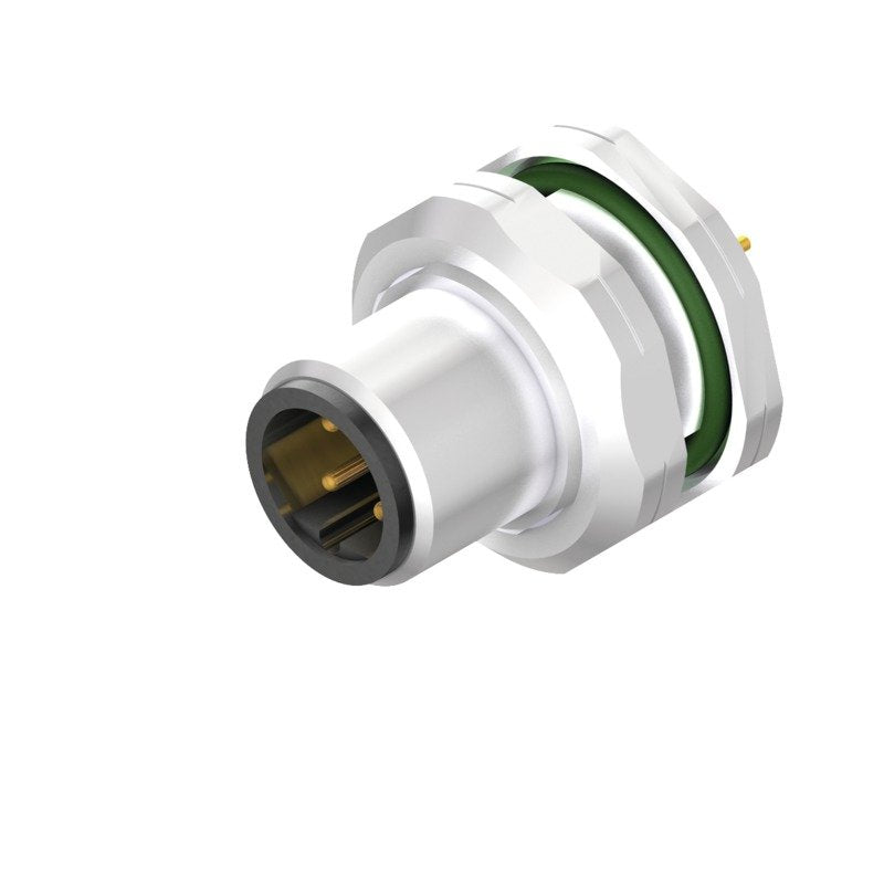 Weidmüller - Rundsteckverbinder, Einbau (PCB) Stecker SAIEM12SB4H5.5TLPG9 M12 − 10 Stück