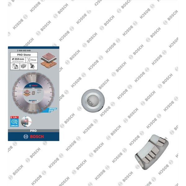 Bosch - Trenn-/Schleifscheibe Diamanttrennscheibe 2608602648 PRO Stone