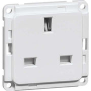 Peha - Schalter-/Steckdosenkombination Steckdose alu D 6771.70 GB 13A 250V British
