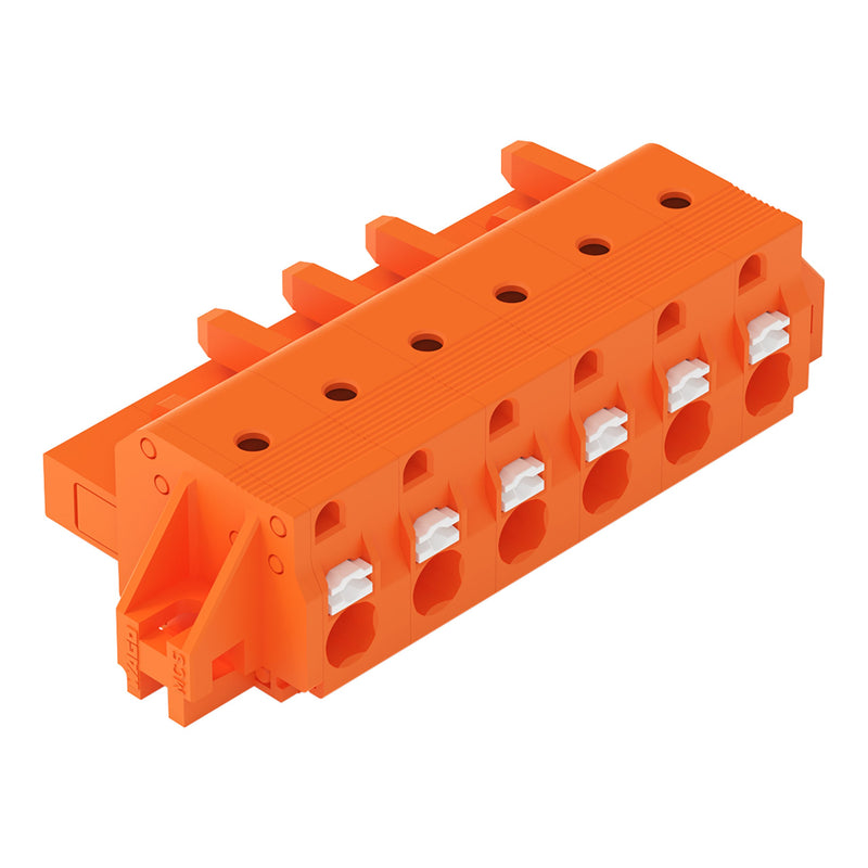 WAGO - Kabelsteckverbinder für Leiterplattensteckverbinder 1-Leiter-Federleiste 2231-706/031-000 Push-inCAGECLAMP,or − 25 Stück