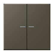 Jung - Bedienelement intelligent Taster 2fach BT LC 17102 241 ombre naturelle 31