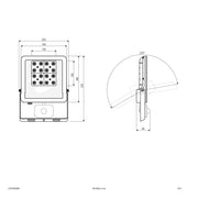 EVN Lichttechnik - Downlight/Strahler/Flutlicht LED-Strahler LFE300902BM m. Bewegungsmelder