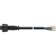 EVN Lichttechnik - Steckverbinder für steckbare Gebäudeinstallation NV-Anschlussleitung 065 25 01-4 4pol. für 24V RGB