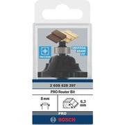 Bosch - Fräser PRO Profilnutfräser, R 2608628397 6,3, Schaft 8 mm