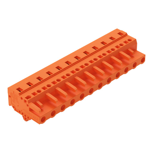 WAGO - Kabelsteckverbinder für Leiterplattensteckverbinder 1-Leiter-Federleiste 231-712/008-000 CAGECLAMP,2,5mm²,or − 25 Stück