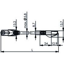 Telegärtner - Patchkabel Kupfer Patchkabel Cat5 gn 100007998 1,0m, SF/UTP, PVC
