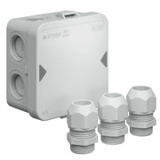 Kaiser - Dose, Gehäuse für Montage auf der Wand/Decke Kabelabzweigkasten AT2500 IP65, AK1, M25 − 100 Stück