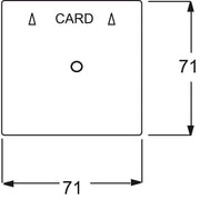 Busch-Jaeger - Abdeckung/Bedienelement für Installationsschalterprogramme Zentralscheibe stws mt 1792-774 für Cardschalter