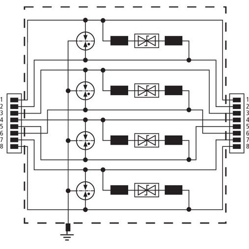 DEHN - Überspannungsableiter für Informations-/MSR-Technik ÜS-Ableiter DEHNpatch DPA M CAT6 RJ45S 48